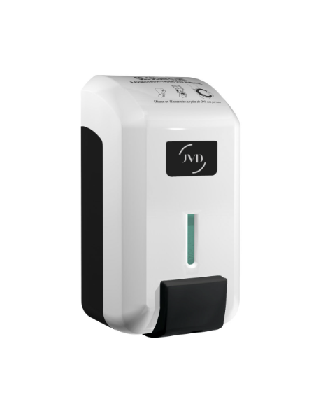 Distributeur rechargeable de Savon gel CLEANLINE blanc 700 ml Avec bouton poussoir et rÃ Â©servoir amovible. Fermeture Ã clÃ Â©.