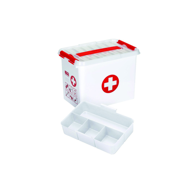 Boîte à compartiments 1er secours 9L