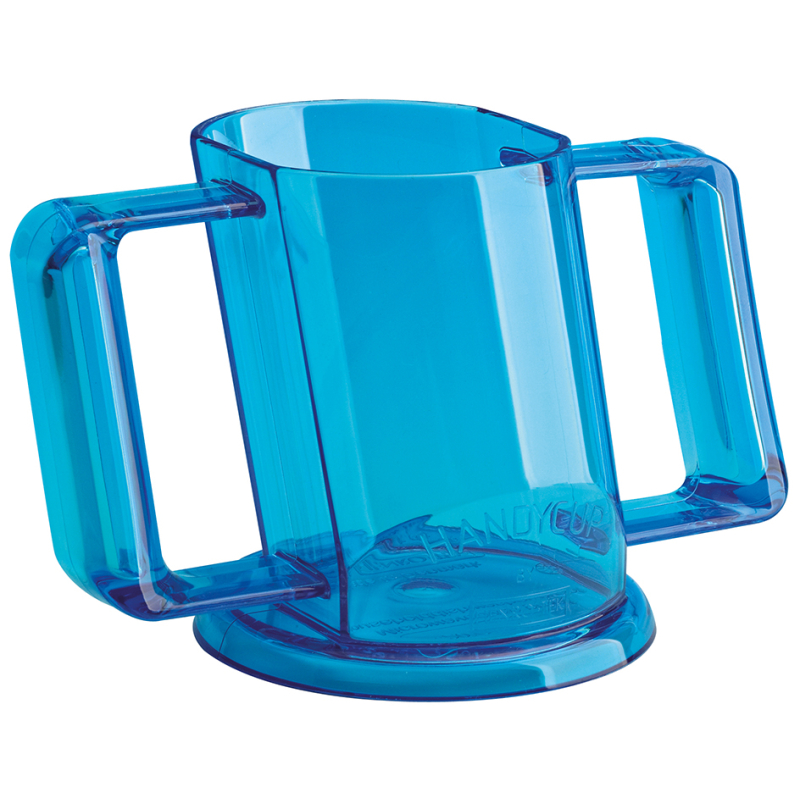 VERRE HANDICUP COUVERCLE BLEU