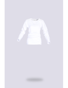 TEE SHIRT CORSET ML - BLANC