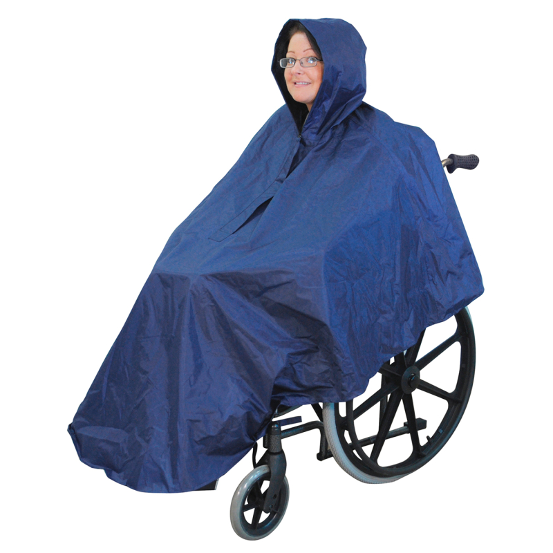 PONCHO FAUTEUIL ROULANT BLEU
