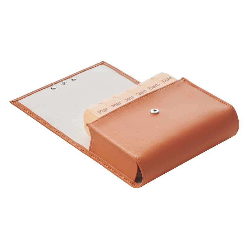 DISTRIBUTEUR SEMAINIER PILBOX MAXI FAUVE