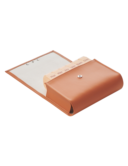 DISTRIBUTEUR SEMAINIER PILBOX MAXI FAUVE