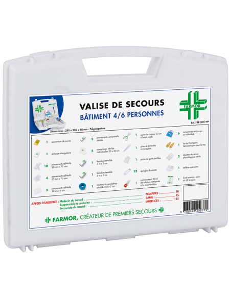 VALISE SECOURS BATIMENT 4/6PERS