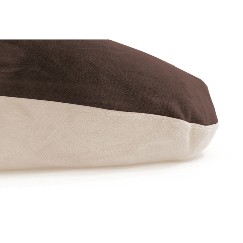 TAIE BEIGE CHOCOLAT POLOCHON PILLOW