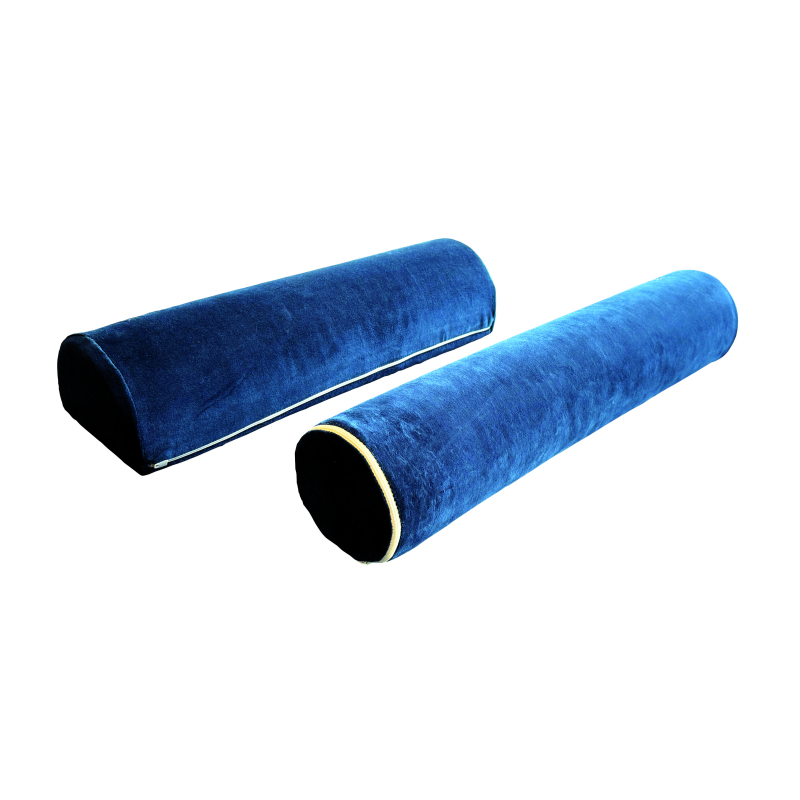 Coussin demi - cylindrique velours