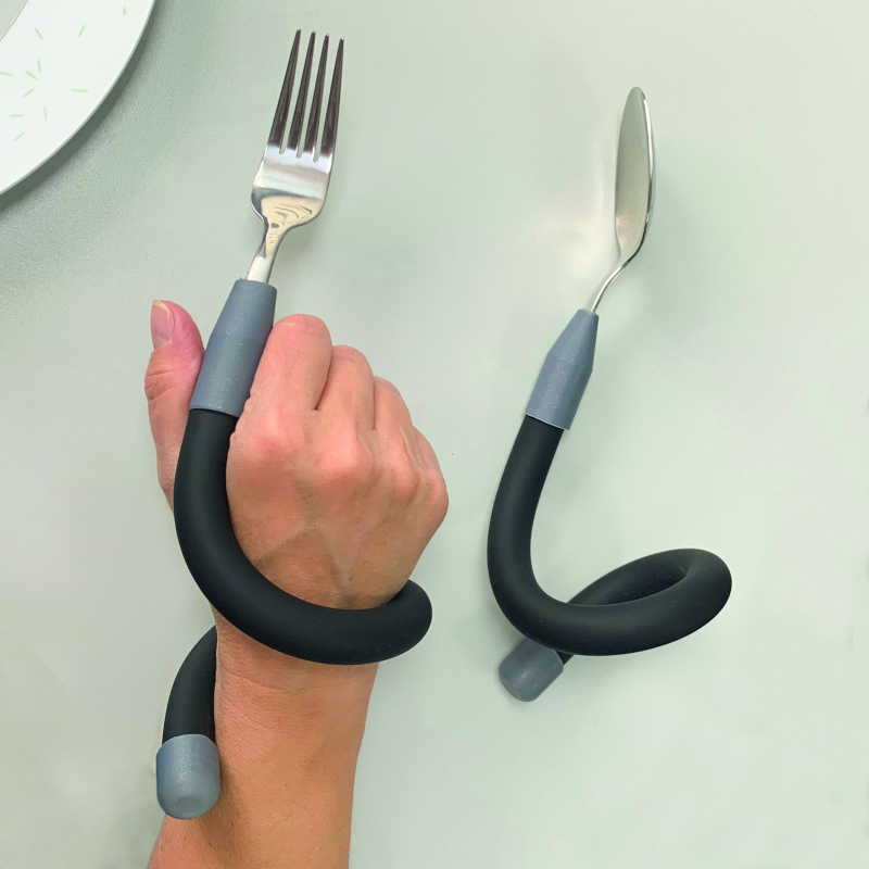 Fourchette à manche flexible