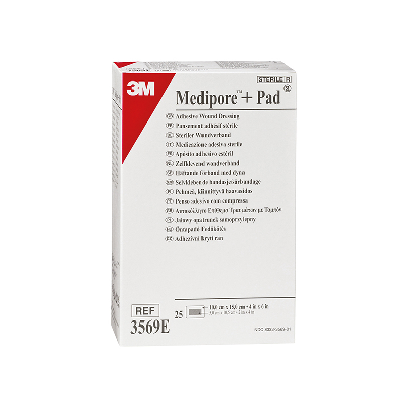 PANSEMENT MEDIPORE + PAD ST 10X15CM