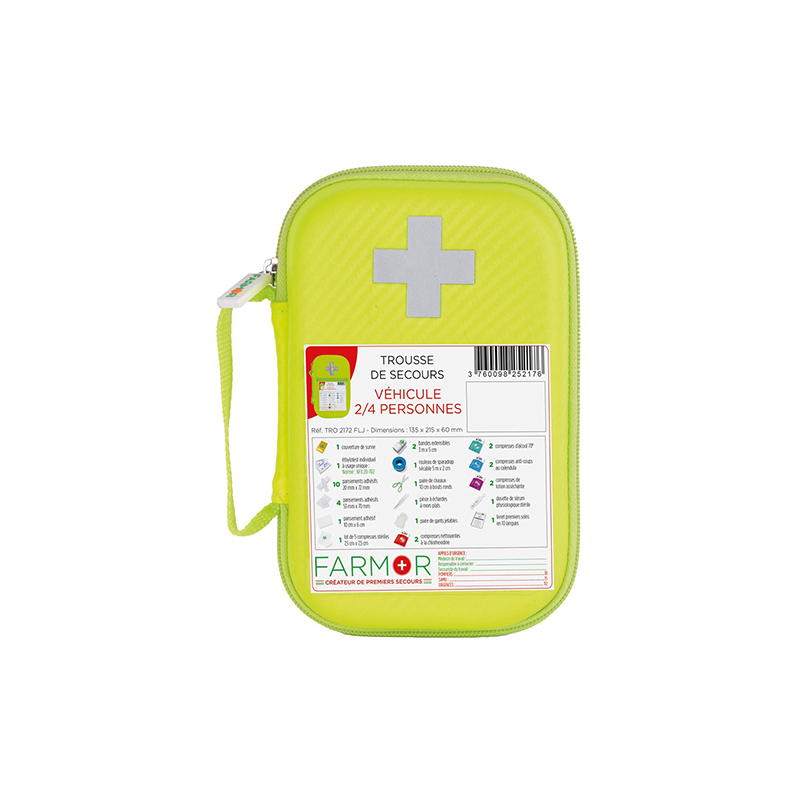 TROUSSE SECOURS VEHICULE 2/4 PERS