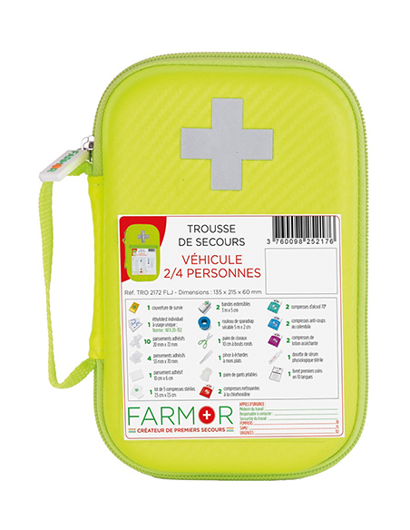 TROUSSE SECOURS VEHICULE 2/4 PERS
