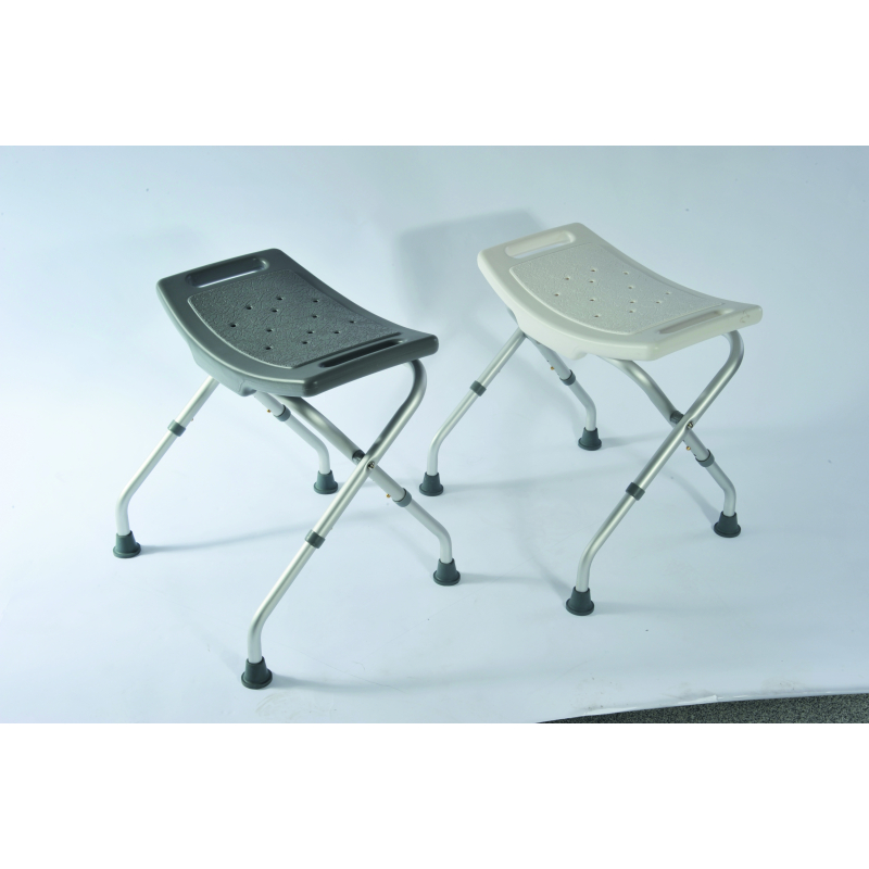 Tabouret de douche Bora pliant blanc