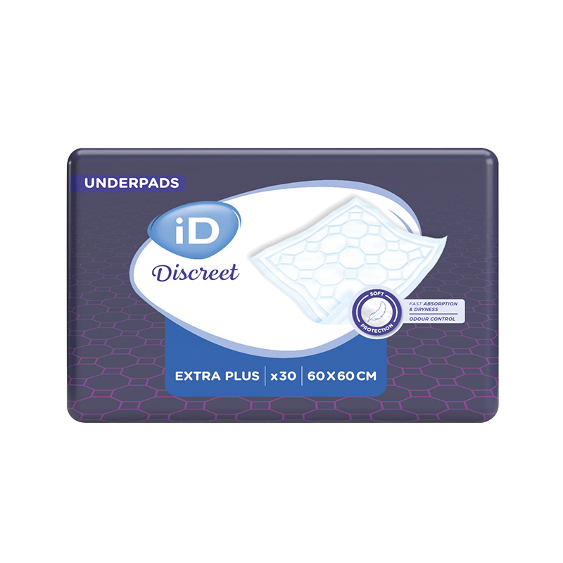 ID DISCREET UNDERPADS 60X60CM EXTRA+...