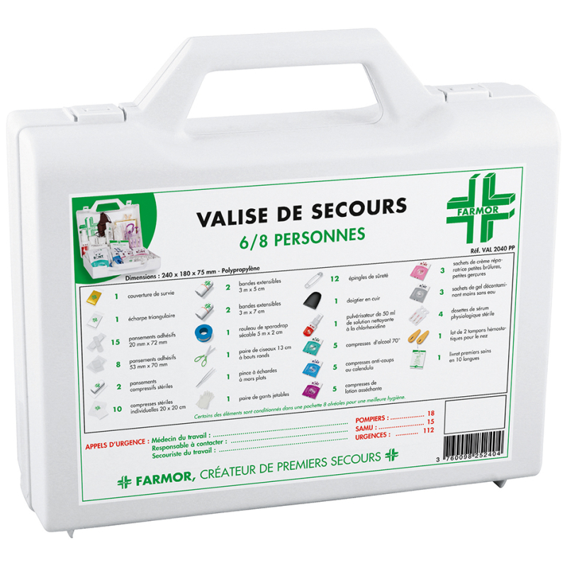 VALISE SECOURS 6/8 PERS