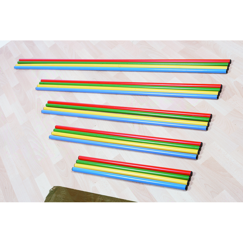 Lot de 10 jalons plastiques 180 cm