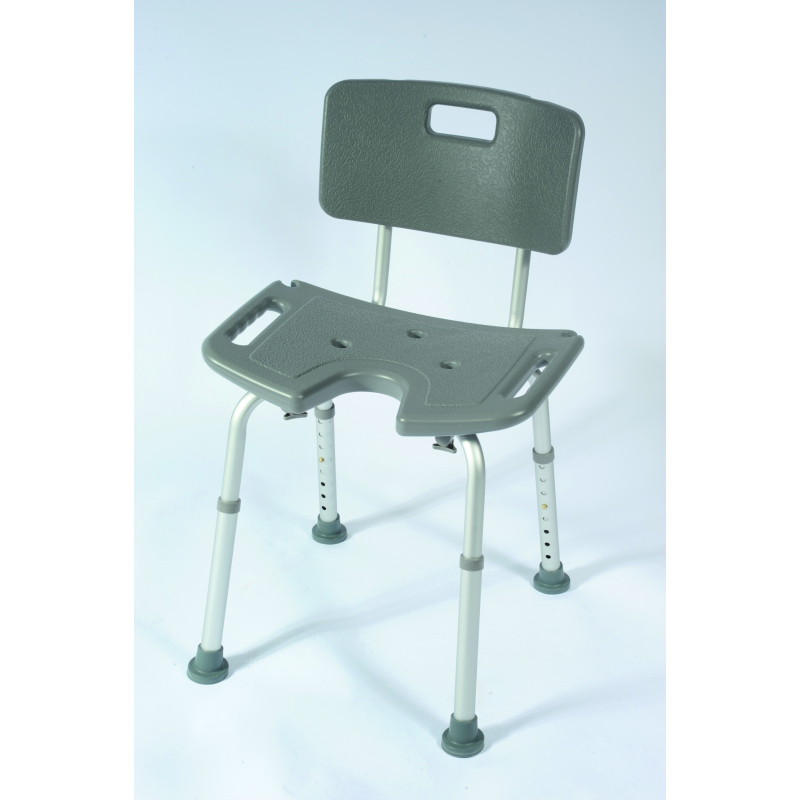 Chaise de douche Bora grise