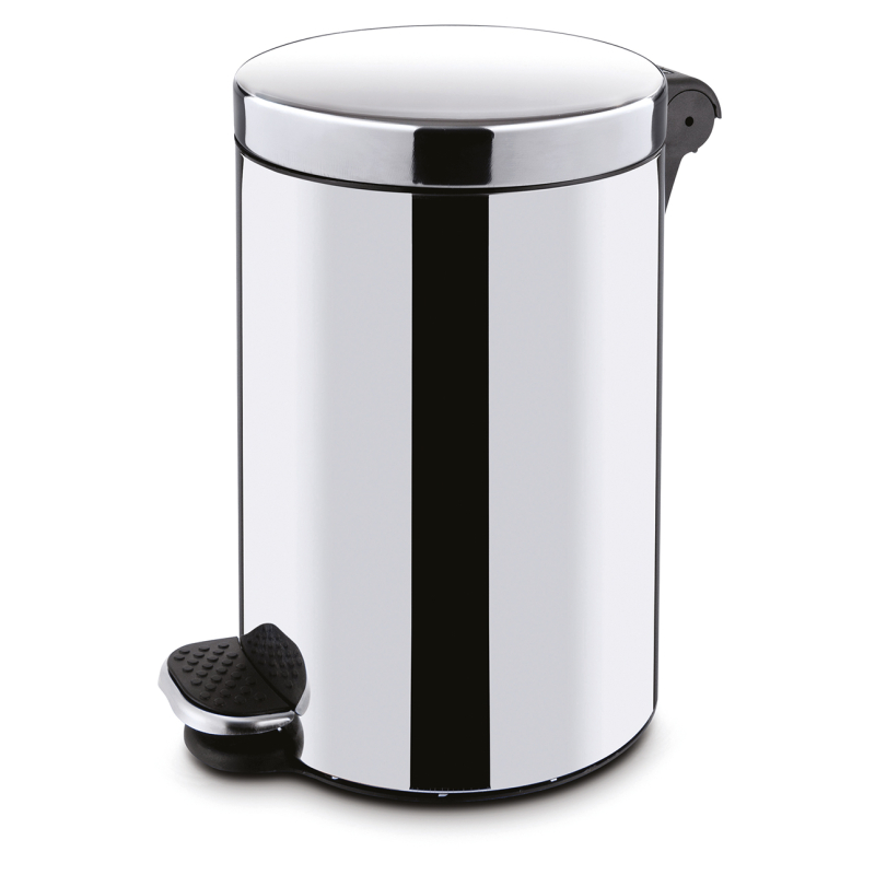 POUBELLE PEDALE METAL 12L INOX