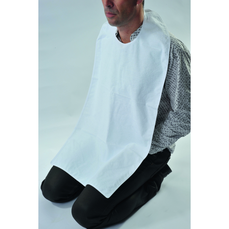 Lot de 5 serviettes adultes blanches