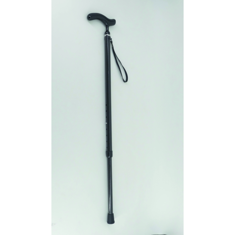 Canne de marche carbone noire