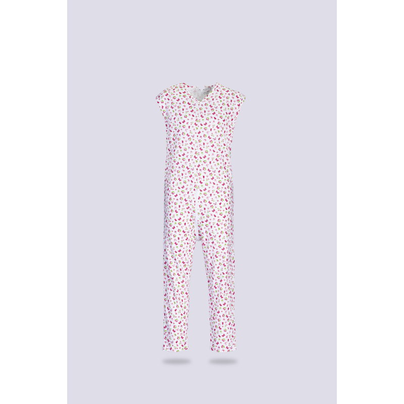 IMPRYMET S/MANCHE LONG PAPILLONS ROSES