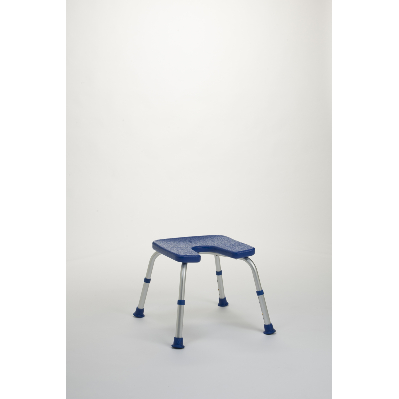 Tabouret de douche avec découpe BLANC...