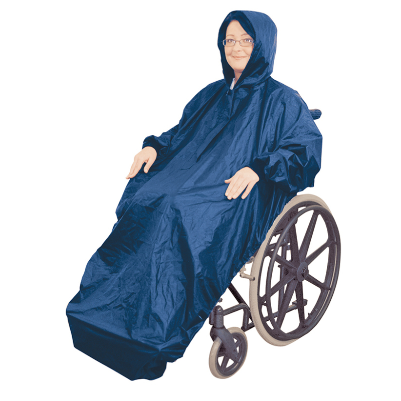 PONCHO FAUTEUIL ROULANT INTEGRAL BLEU