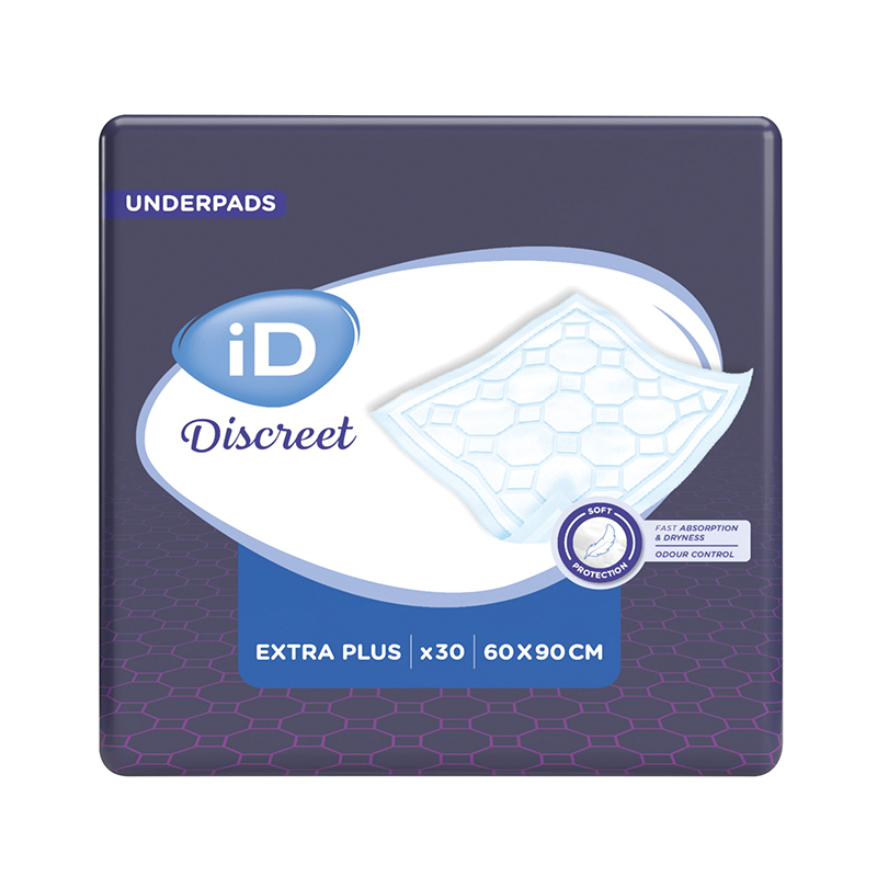 ID DISCREET UNDERPADS 60X90CM EXTRA+...