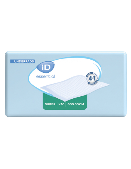 ID ESSENTIAL UNDERPADS 60X60CM SUPER 4X30U