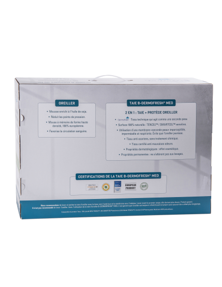 OREILLER MEMOIRE FORME SOUPLE DERMOFRESH