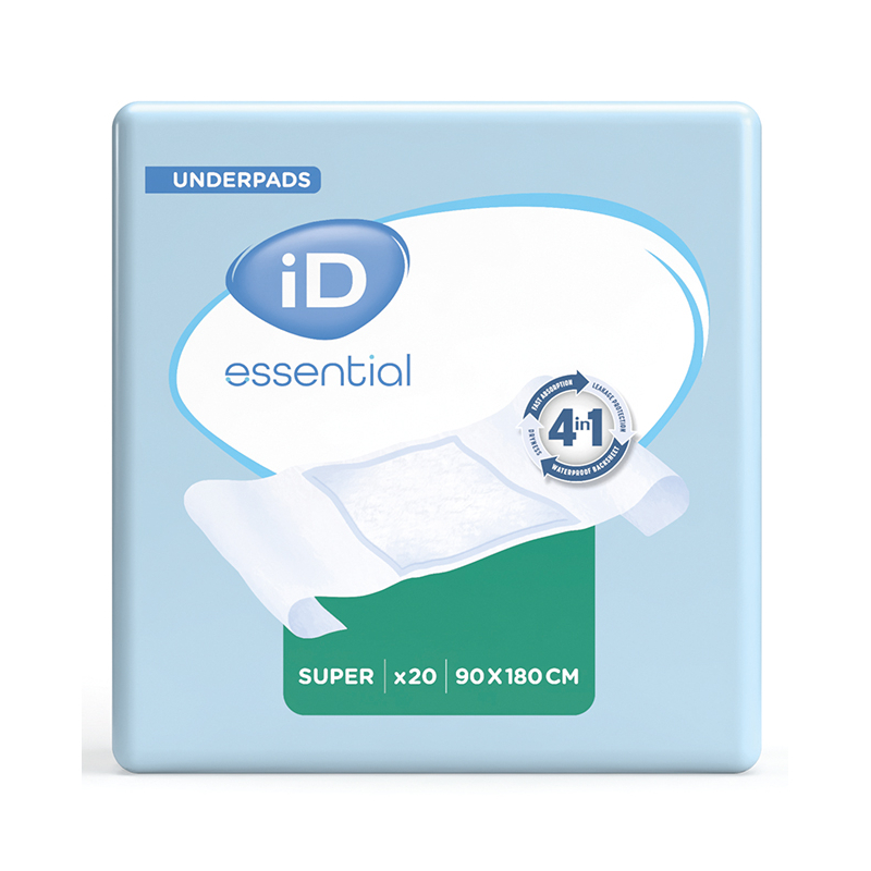 ID ESSENTIAL UNDERPADS 90X180CM SUPER...