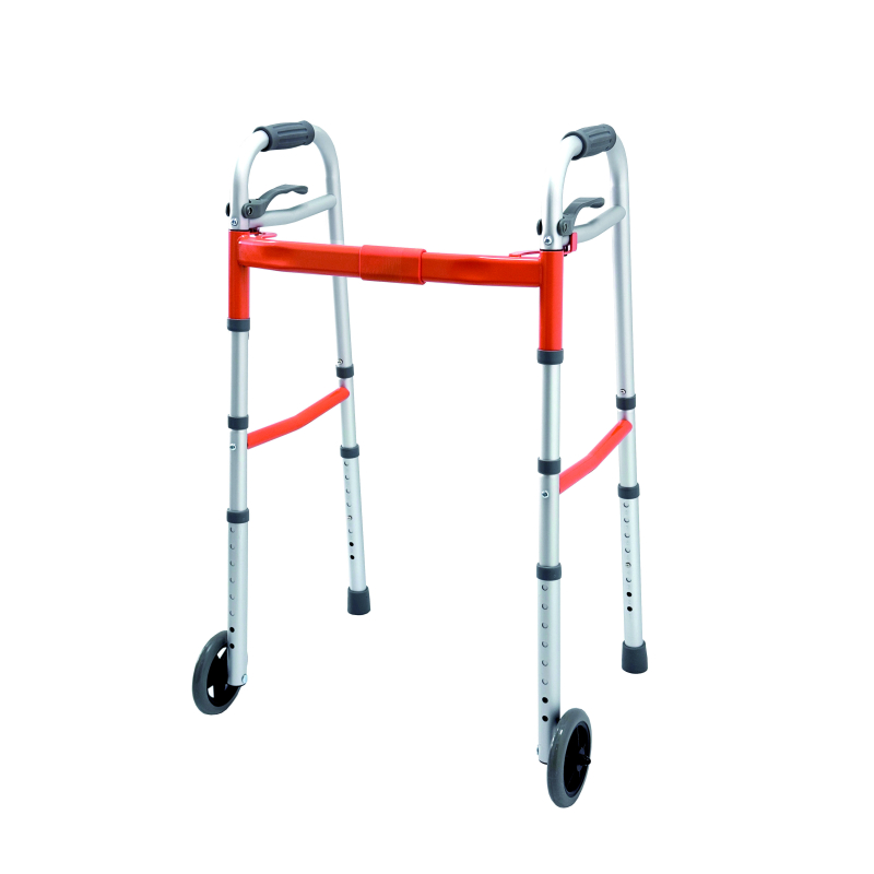 Cadre de marche pliant 2 roues réglable