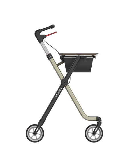 PLATEAU BRUN LAVABLE POUR ROLLATOR PIXEL