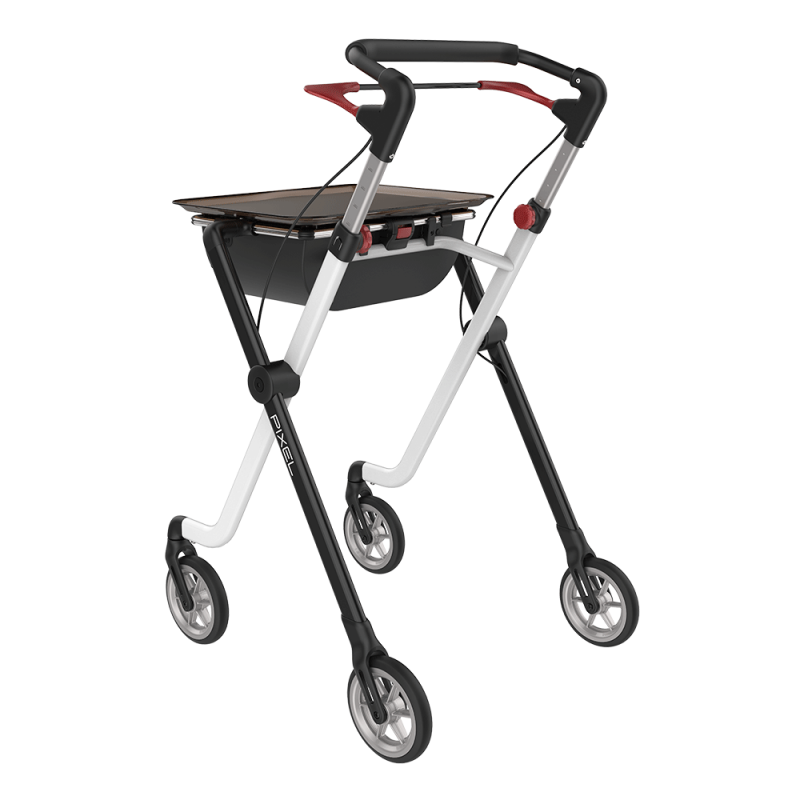 PLATEAU BRUN LAVABLE POUR ROLLATOR PIXEL