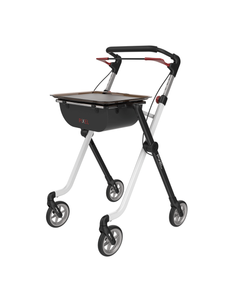 PLATEAU BRUN LAVABLE POUR ROLLATOR PIXEL