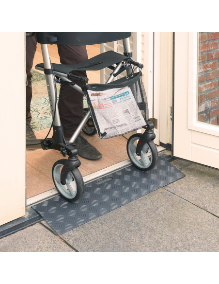 RAMPE SEUIL ALU ANTHRACITE 78X0 - 3CM SECUCARE