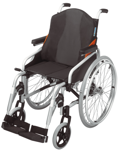 Dosseret viscoélastique multiportance P951D pour fauteuil roulant taille Standard livré avec 1 housse