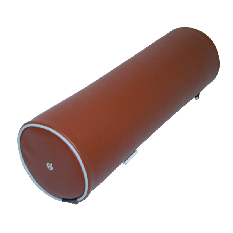 Coussin cylindrique 15 cm chataigne