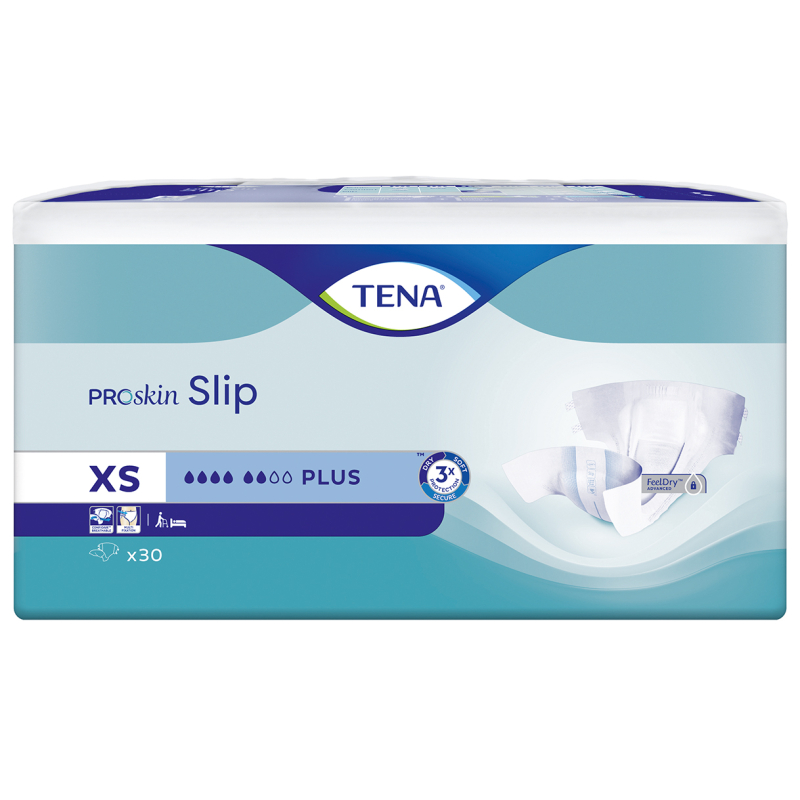 TENA SLIP PROSKIN PLUS EXTRA SMALL 3X30U