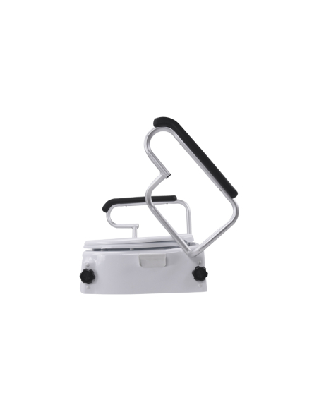 Rehausse WC réglable en hauteur - accoudoirs