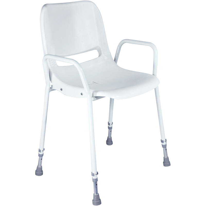 CHAISE DOUCHE REGLABLE AVEC ACCOUDOIR