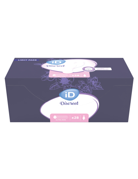 ID DISCREET LIGHT PADS WOMEN ULTRA MINI 12X28U