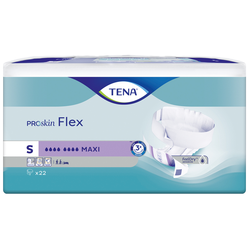 TENA FLEX PROSKIN MAXI SMALL 3X22U