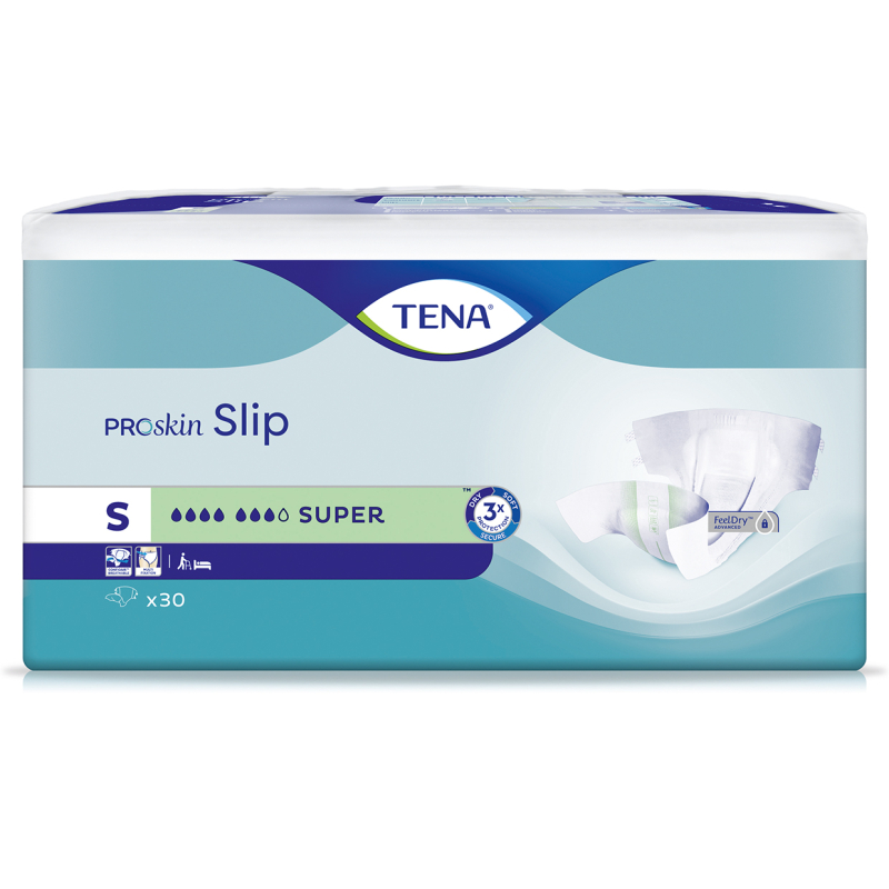 TENA SLIP PROSKIN SUPER SMALL 3X30U