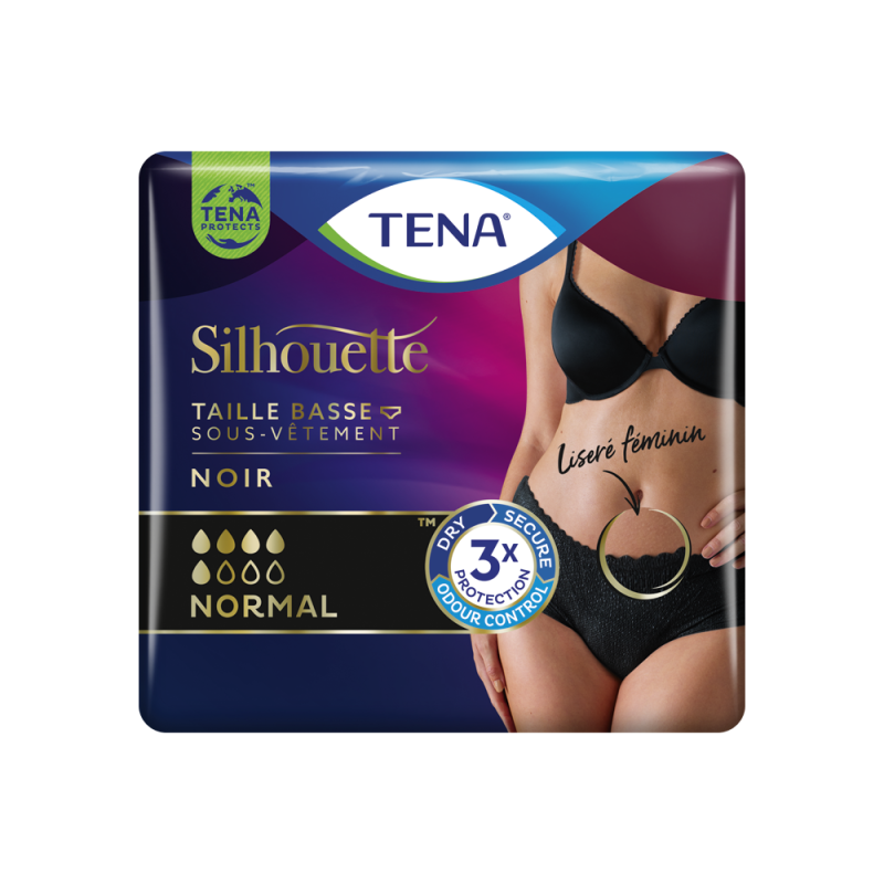 TENA Silhouette Normal Noir Taille M