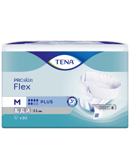 TENA FLEX PROSKIN PLUS MEDIUM 3X30U