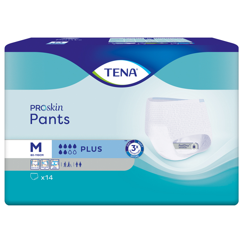 TENA PANTS PROSKIN PLUS MEDIUM 4X14U