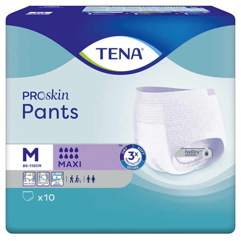 TENA PANTS PROSKIN MAXI MEDIUM 4X10U
