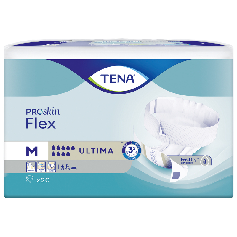 TENA FLEX PROSKIN ULTIMA MEDIUM 3X20U