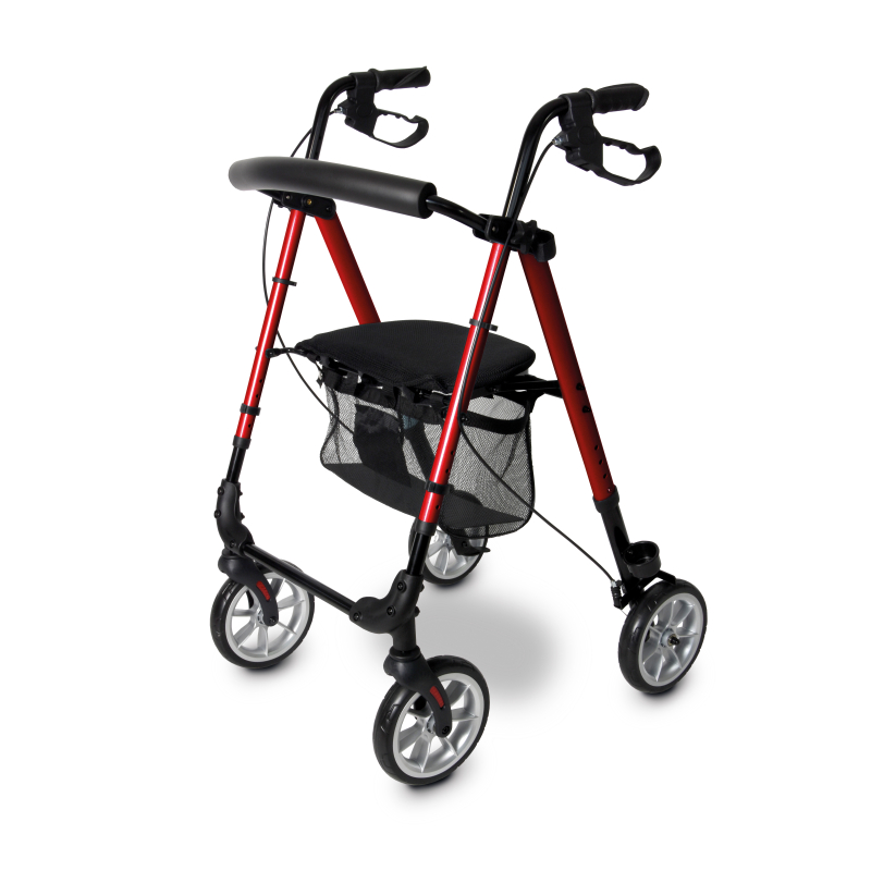 BOSTON - ROLLATOR 4 ROUES (ROUGE)
