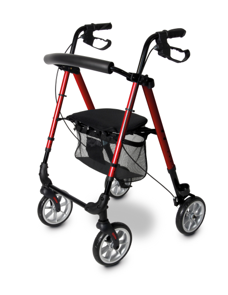 BOSTON - ROLLATOR 4 ROUES (ROUGE)