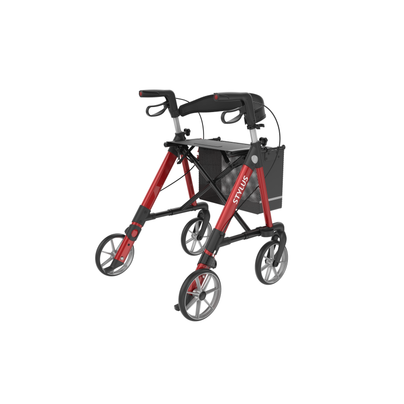 ROLLATOR STYLUS ROUGE M